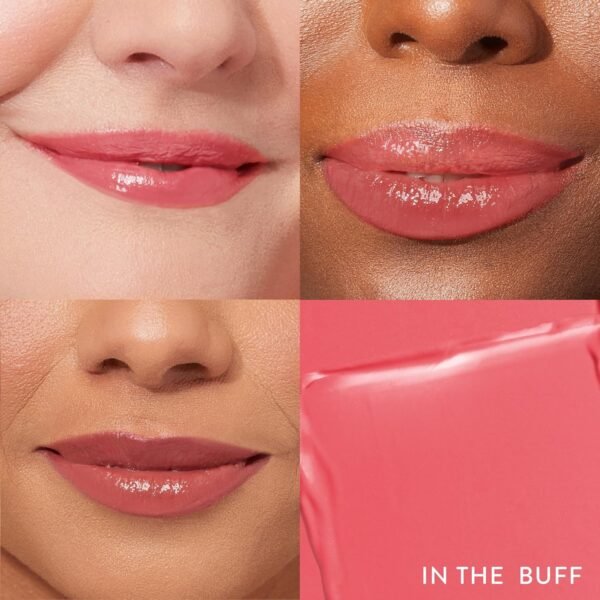 LAURA GELLER NEW YORK Jelly Balm Moisturizing Tinted Lip Balm - In the Buff - Hydrating Vitamin E - Semi-Shine Finish - Image 3