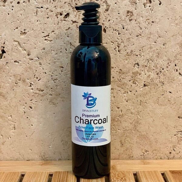 Diva Stuff Charcoal, Sulfur, Vitamin B3 and Tea Tree Premium Acne Control Face Wash - 8 Ounce - Image 3