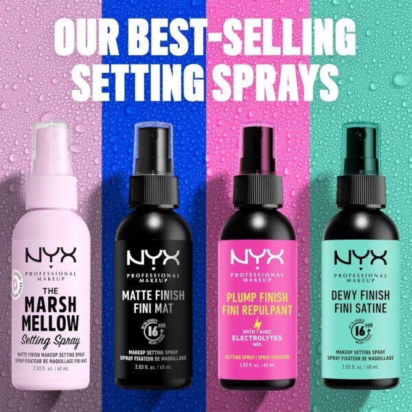NYX PROFESSIONAL MAKEUP Makeup Setting Spray - Dewy Finish, Long-Lasting Vegan Formula (Packaging May Vary) - Image 7