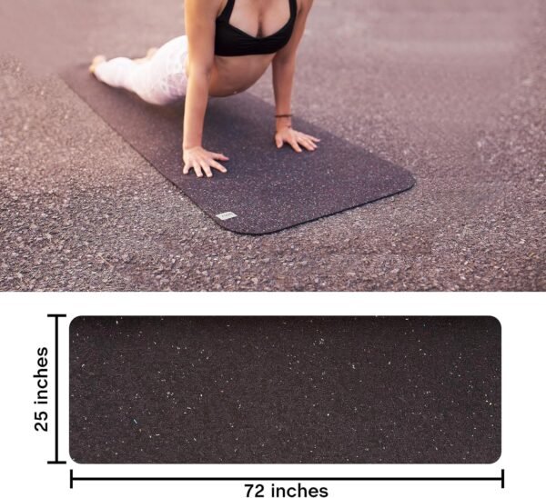 SUGA Premium 100% Recycled Yoga Mat - Textured Non-Slip for Hot Yoga, Eco-Friendly, 5mm Thick, Made in USA - Image 4