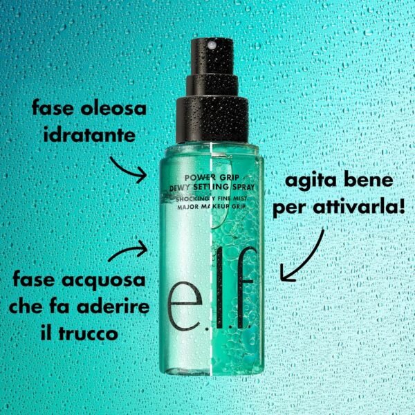 e.l.f. Power Grip Dewy Setting Spray, Ultra Fine Mist Made With Hyaluronic Acid, Grips Makeup For A Hydrated, Dewy Finish, Vegan & Cruelty-Free - Image 6