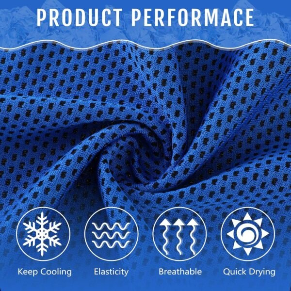 Hosuly 30 Pcs Cooling Towels 40"x12" Ice Towel Breathable Soft Chilly Sweat Towel Workout Towels for Gym Cooling Towels for Neck and Face for Yoga Golf Sports Running - Image 4