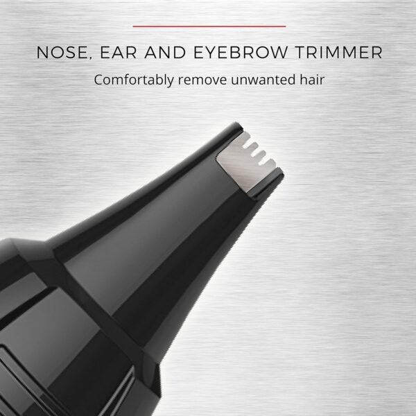Remington Head to Toe Advanced Rechargeable Powered Body Groomer Kit, Beard Trimmer (10 Pieces), 6.3 Inch, Black - Image 7