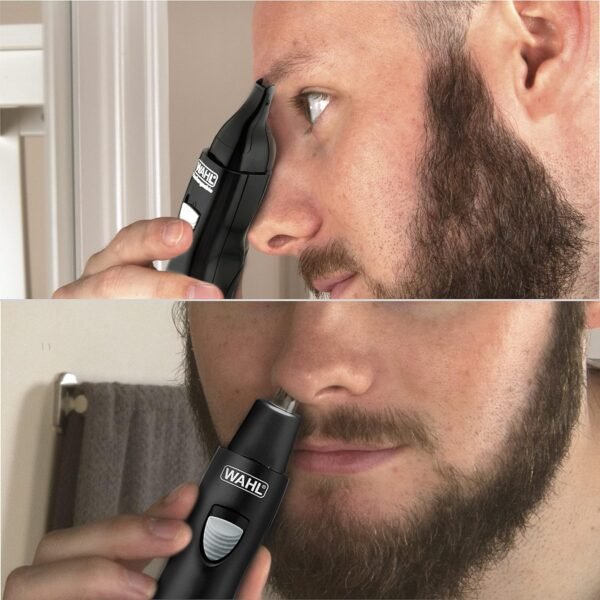 Wahl Groomsman Rechargeable Precision Trimmer for Hygienic Grooming with Rinsable, Interchangeable Heads for Eyebrows, Neckline, Nose, Ears, & Other Detailing - Model 3023284 - Image 7