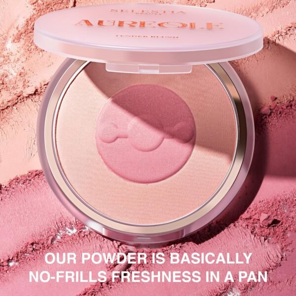 Blush Duo Aureole - High Pigmented Pink Blush for Cheeks - Blush Powder with Matte Finish - Easy-to-Blend Texture - Mix or Use Separately, 0.53 Oz - Image 9