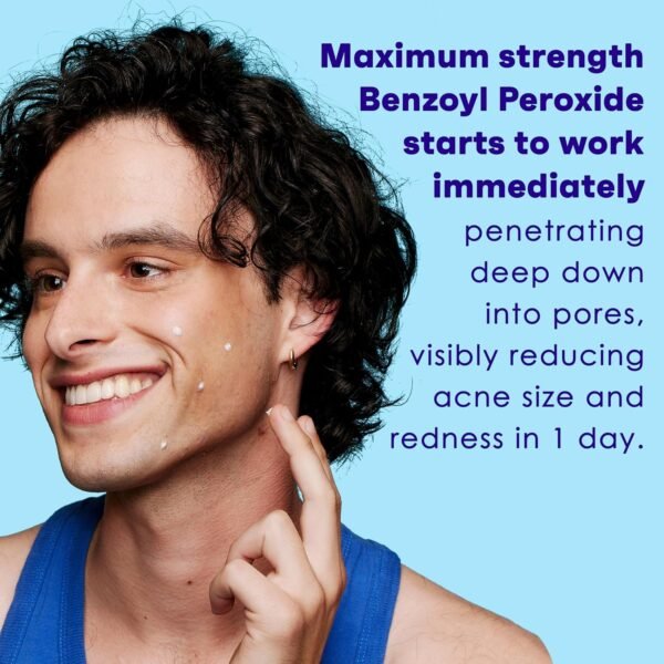 Clean & Clear PersaGel 10 Acne Medication Spot Treatment with Maximum Strength 10 Benzoyl Peroxide Topical Pimple Cream Acne Gel medication for Face Acne with Benzoyl Peroxide, 4 Count - Image 5