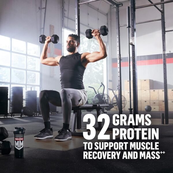Muscle Milk Gainer Protein Powder, Vanilla Creme, 32g Protein, 5 Pound - Image 4