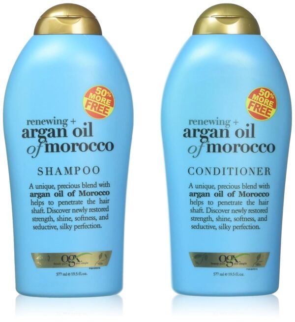 OGX Organix Argan Oil of Morocco Shampoo & Conditioner Set (19.5 Oz Set) - Image 2