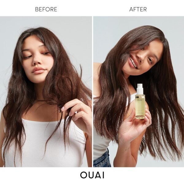 OUAI Hair Oil Travel Size - Hair Heat Protectant Oil for Frizz Control - Adds Hair Shine and Smooths Split Ends - Color Safe Formula - Paraben, Phthalate and Sulfate Free (0.45 oz) - Image 7