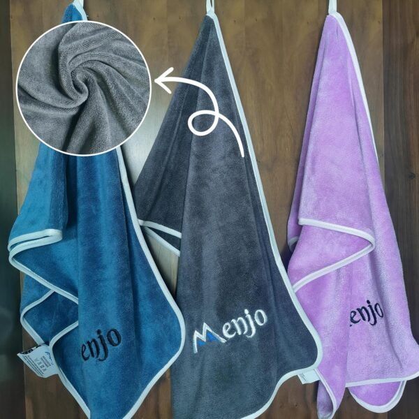 Soft Outdoors Workout Towels. 3/Pack Durable Microfiber Sweat Absorbing Gym Towel. Great for Fitness, Yoga and Even Around The House. Blue/Light Purple/Gray - Image 5