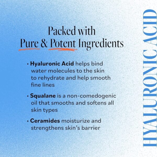 Derma E Ultra Hydrating Antioxidant Day Cream – Face Moisturizer with Hyaluronic Acid, Squalane, and Ceramides to Smooth and Nourish, Hydrating Face Moisturizer for Sensitive Skin, 2 Fl Oz - Image 5