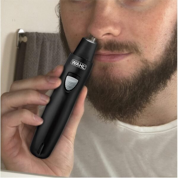 Wahl Groomsman Rechargeable Precision Trimmer for Hygienic Grooming with Rinsable, Interchangeable Heads for Eyebrows, Neckline, Nose, Ears, & Other Detailing - Model 3023284 - Image 5