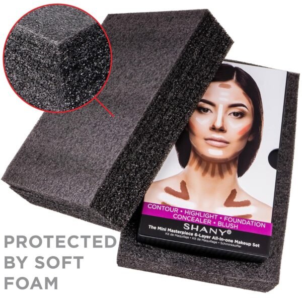 SHANY The Mini Masterpiece 6 Layers Makeup Foundation, Concealer, Camouflage, Contour, Blush and Makeup - 6 Makeup Kits - Image 8
