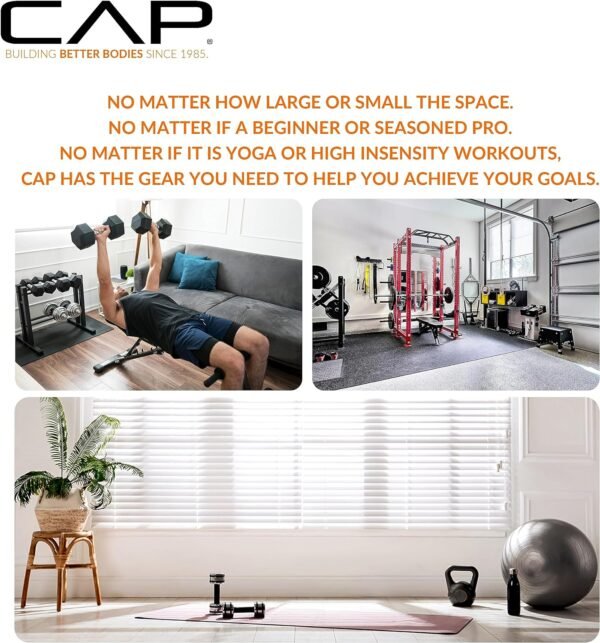 CAP Barbell Dumbbell Set with Rack | Multiple Options in 150lbs and 210lbs - Image 7