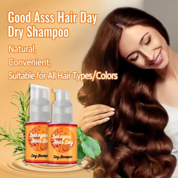 Natural Dry Shampoo Powder for Dark Hair, All-Natural Aerosol-Free, Instant Oil Control & Volume Boost, Portable Dry Shampoo for On-the-Go Hair Care - Image 8