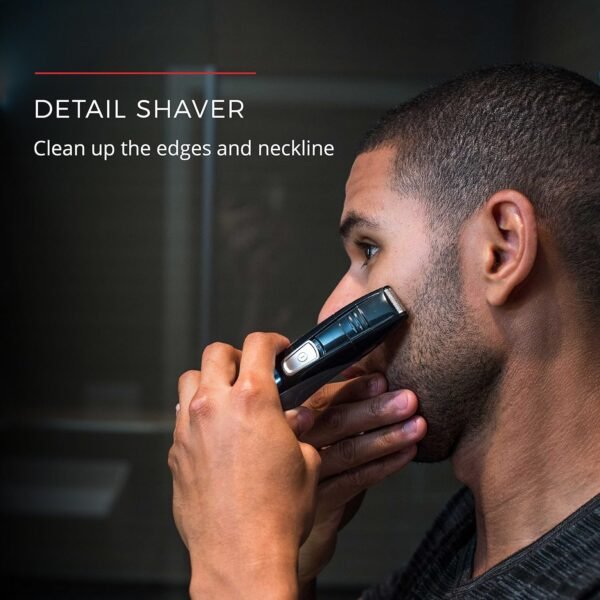 Remington Head to Toe Advanced Rechargeable Powered Body Groomer Kit, Beard Trimmer (10 Pieces), 6.3 Inch, Black - Image 6