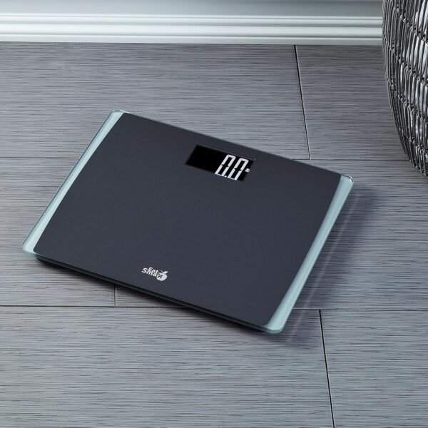 Eat Smart Precision Digital Bathroom Scale, 550 lb High Capacity Scale, Extra Wide Platform, Bath Scale for Body Weight, Black - Image 8