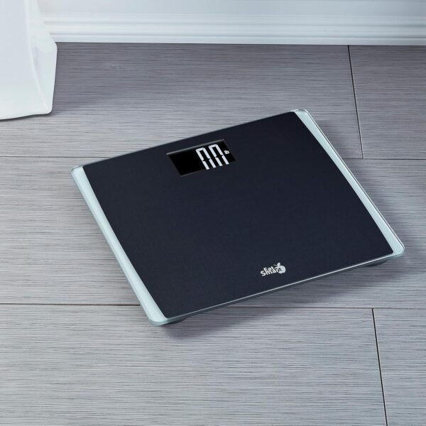 Eat Smart Precision Digital Bathroom Scale, 550 lb High Capacity Scale, Extra Wide Platform, Bath Scale for Body Weight, Black - Image 9