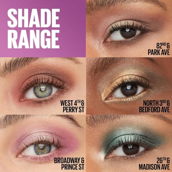 Maybelline New York Shadow Blocks Shadow Blocks Eyeshadow Palette, Stacked Eye Shadow Trio, North 3rd & Bedford Ave, 0.08 oz - Image 6