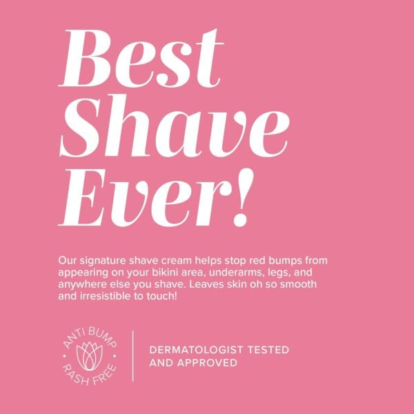 Coochy Intimate Shaving Cream | Shave Conditioner & Moisturizer for Face & Body | Ideal for Sensitive Skin Care, Anti-Bump | Peachy Keen, 32 oz - Image 7