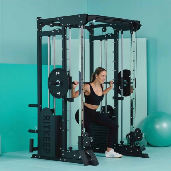 RitKeep PMAX 5600 Training Machine - 6 in 1 Home Gym Station with Cross Cable System, Dual Weight Stacks and Multi Press Attachments for Comprehensive Strength Training - Image 8