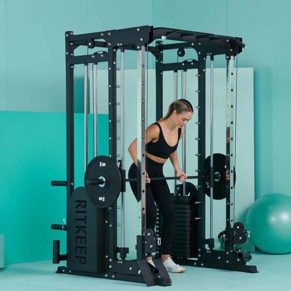 RitKeep PMAX 5600 Training Machine - 6 in 1 Home Gym Station with Cross Cable System, Dual Weight Stacks and Multi Press Attachments for Comprehensive Strength Training - Image 9