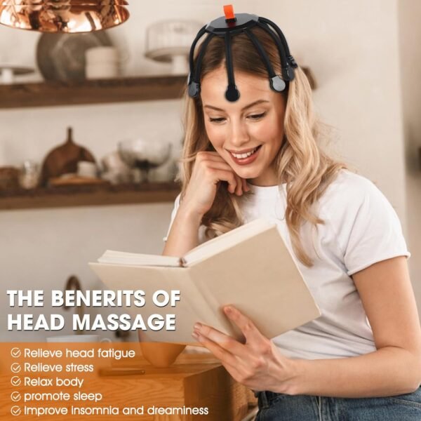 Electric Scalp Massager, Scalp Massage Tool, Electric Scalp Massager, 3 Modes Head Massager, 10 Claw Scalp Massager, Hair Scalp Relaxation, for Fatigue Relief Massager - Image 5