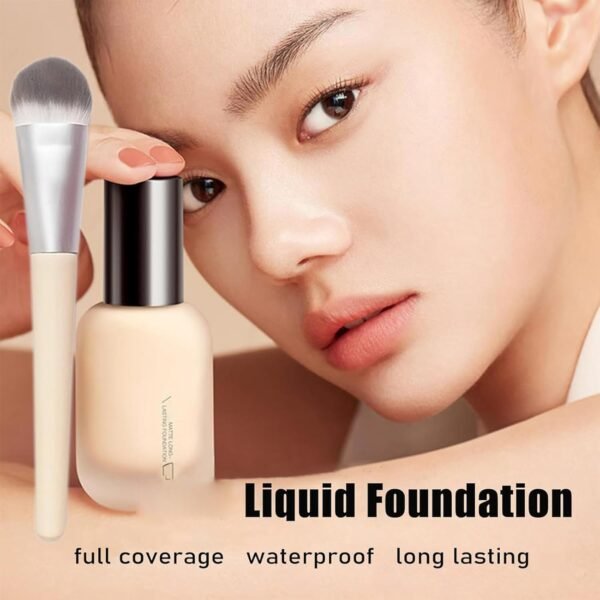 Updo Foundation, Korean Foundation, Uodo Matte Face Makeup Liquid Foundation Primer, Hydrating Waterproof and Light Long Lasting Foundation, Invisible Foundation Makeup (W03,Hydrating) - Image 6