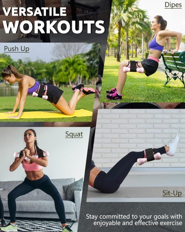 Hip Thrust Belt for Exercise, Adjustable Home Booty Belt for Dumbbells, Kettlebells, Plates and Resistance Workout with Widening Design, Soft Padding, Strap Buckle - Image 7