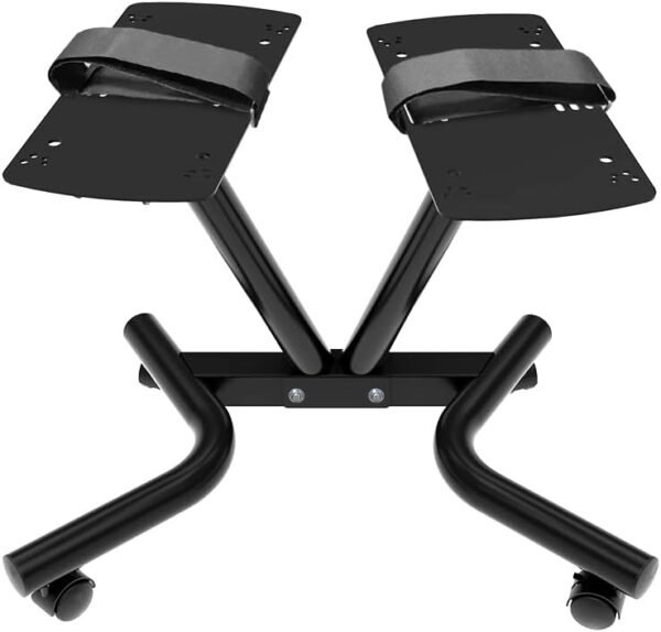 ATIVAFIT Adjustable Dumbbell Stand Fitness Dial Dumbbell Rack with Adjustable Belt for Home Gym Set - Image 2