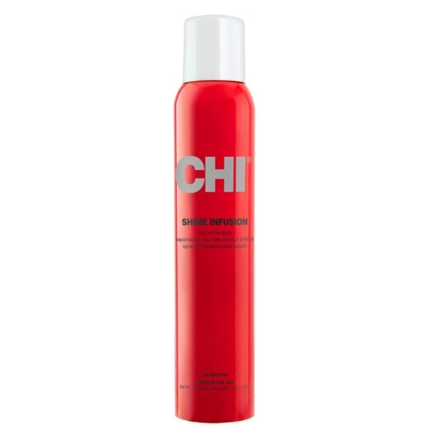 CHI Shine Infusion Thermal Polishing Spray, Adds Shine, Controls Frizz & Split Ends for All Hair Types - Unisex, Sulfate & Paraben-Free - 5.3 Oz - Image 2