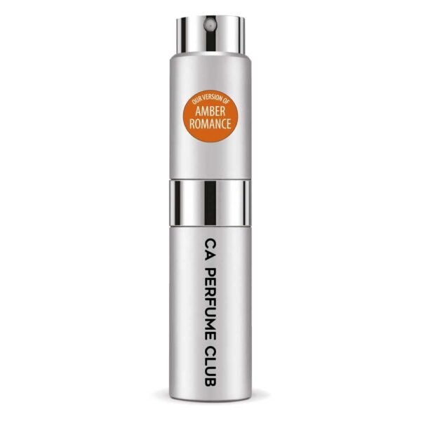 CA Perfume Impression of Emra Amber Romance For General Usage Fragrance Concentrated Long Lasting Eau de Parfum Spray Refillable Glass Atomizer Bottle 0.27 Fl Oz/8ml-X1 - Image 2