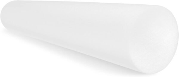 CanDo White PE Foam Rollers for Exercise, Finess, Muscle Restoration, Massage Therapy, Sport Recovery and Physical Therapy for Home, Clinics, Professional Therapy Round 6" x 36" - Image 2