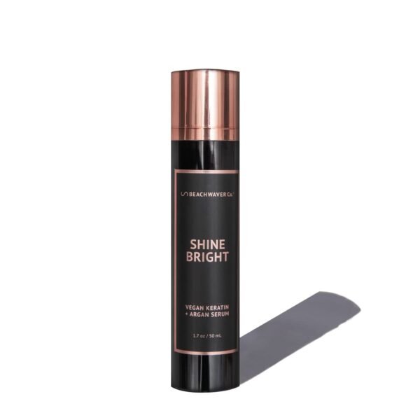 Beachwaver Shine Bright Vegan Keratin + Argan Hair Serum - Award-Winning Shine Serum with Organic Argan Oil - Anti-Frizz & Smoothing Formula for Silky, Frizz-Free Finish (1.7 Fl Oz) - Image 2