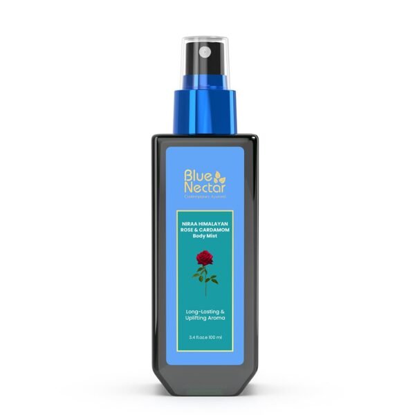 Blue Nectar Uplifting Body Mist with Himalyan Rose and Cardamom for long lasting freshness and aromatic body odor (3.4 Fl oz) - Image 2