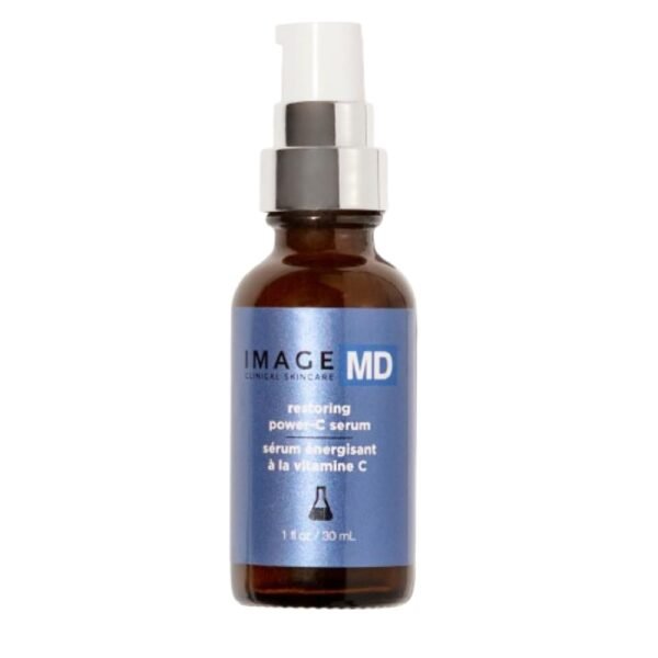 IMAGE Skincare, IMAGE MD Restoring Power-C Serum, 20% Vitamin C, Ferulic Acid Facial Serum to Reduce Pigmentation, Firm, Brighten Skin - Image 2