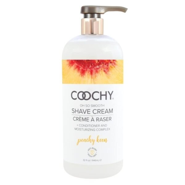 Coochy Intimate Shaving Cream | Shave Conditioner & Moisturizer for Face & Body | Ideal for Sensitive Skin Care, Anti-Bump | Peachy Keen, 32 oz - Image 2