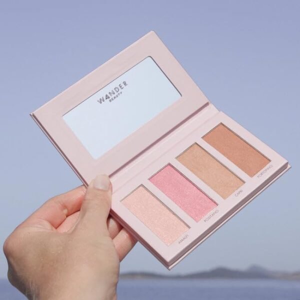 Wander Beauty Riviera Blush and Bronzer Palette, 4 Shades of Blush & Bronzer - Image 5