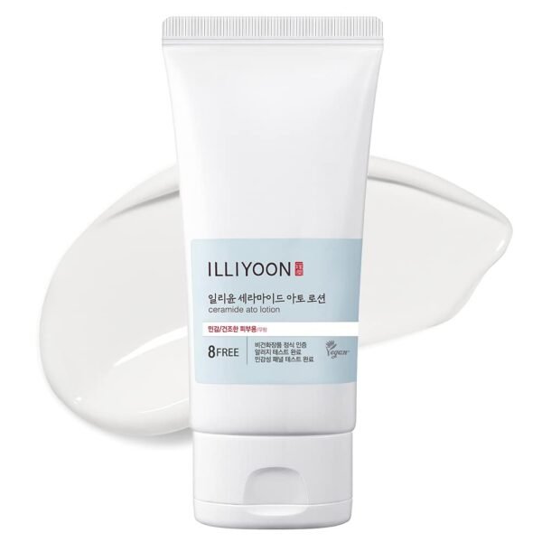 Illiyoon Ceramide Ato Lotion | Lightweight Moisturizer for Dry & Sensitive Skin, Barrier Repair for Face and Body, Mild for Babies, Vegan Certified, Korean Skincare, 2.3 fl.oz. - Image 2