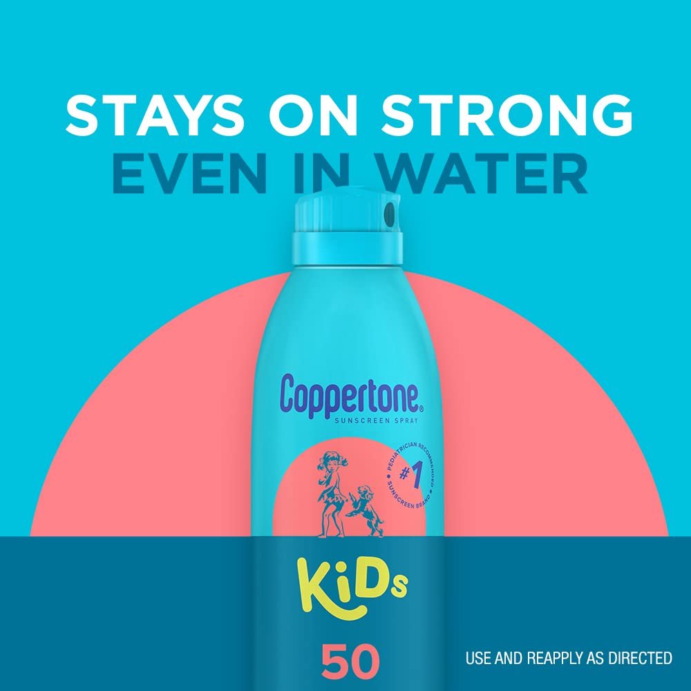 Coppertone Sunscreen Spray SPF 50, Broad Spectrum, Water Resistant for Kids, #1 Pediatrician Recommended Brand, 5.5 Ounce (Pack of 2) - Image 5