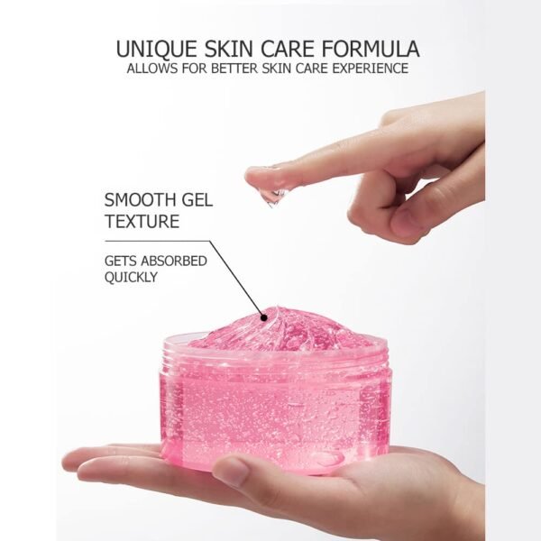 BIOAQUA Aloe Vera Extract Pink Gel Hydrating Moisturizing Soothing Skin Care Essence 300g/10.58oz - Image 7