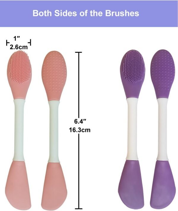 9-in-1 Face Scrubber Face Cleaning Brushes Super Soft Silicone Face Cleanser Brush and Facial Cleansing Massager Brush Face Cleansing Brush Set - Image 5