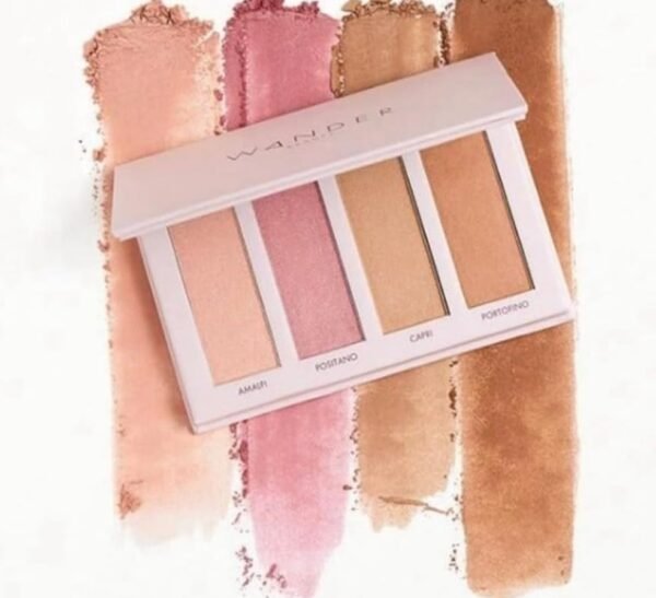 Wander Beauty Riviera Blush and Bronzer Palette, 4 Shades of Blush & Bronzer - Image 2