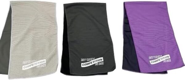 JMarks Cooling Towel (Black) - Instant Cooling & UV Protection - Sports Sweat Rag for Gym, Yoga, Golf - Image 3