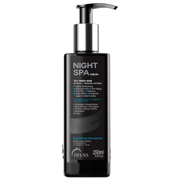 TRUSS Night Spa Serum - Anti Aging Damaged Hair Treatment with 100% Vegan Wax Base - Anti Frizz Hair Serum for Extra Shine, Moisture and Elasticity - (250 ml) - Image 2