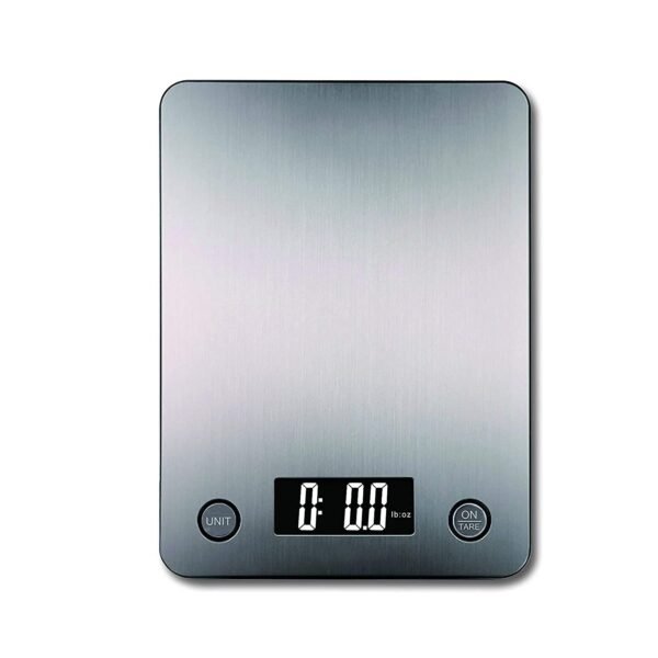 Bluetooth Kitchen Smart Scale with 11 lb Capacity, High-Precision Sensors, Sensor Touch Key, Auto Off Function, Low Battery and Overload Indication, Stainless Steel Platform by True Integral - Image 2