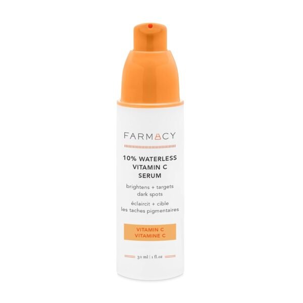 Farmacy 10% Vitamin C Face Serum - Waterless Vitamin C Skin Care Serum to Brighten, Firm + Smooth Skin Texture - Enriched with Upcycled Tangerine Peel to Boost Skin's Moisture + Radiance (30ml) - Image 2