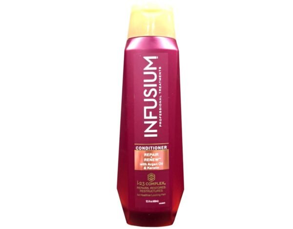 Infusium Professional Treatments Haircare - Repair & Renew With Argan Oil & Keratin - Shampoo & Conditioner Set - Net Wt. 13.5 FL OZ (400 mL) Per Bottle - One Set - Image 6
