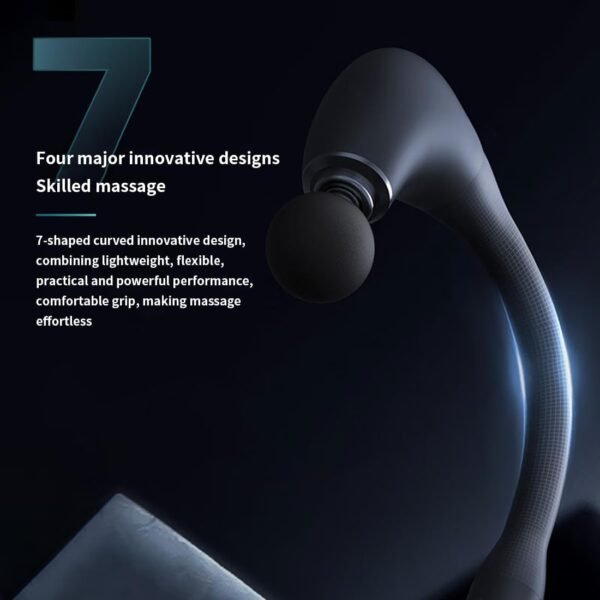 Massage Gun Deep Tissue with Long Handle for The Full Body,Pain Relief, Percussion Back Massager with 5 Massage Heads,Relax Gift for Mom, Dad, Wife, Husband,Friends (Black) - Image 5