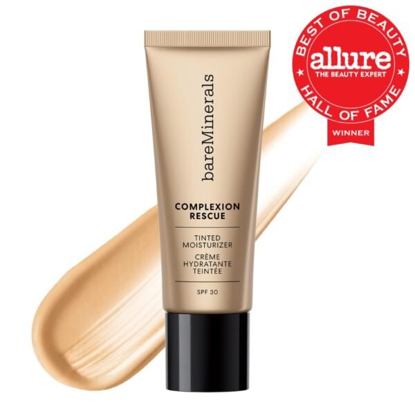 bareMinerals Complexion Rescue Tinted Moisturizer for Face with SPF 30 + Hyaluronic Acid, Hydrating Tinted Mineral Sunscreen for Face, Skin Tint, Vegan - Image 3